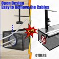 thumbnail image 3 of Bandeja de gestión de cables REFLYING para debajo del escritorio, metal, 34 x 12 x 18 cm, 3 of 8
