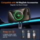 thumbnail image 2 of Funda magnética para iPhone 16 Pro, compatible con MagSafe, diseño de marco ondulado transparente 2025, funda protectora de borde suave, bonita, transparente, mate, a prueba de golpes, 2 of 6