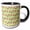 Black/White, variant on 3drose, Cute Easter Chicks on Ladders Decorating Easter Eggs Pattern, 11oz Magic Transforming Mug