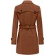 thumbnail image 2 of Gabardina wantdo para mujer con doble botonadura, color caramelo, XXL, 2 of 7