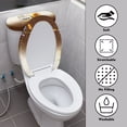 thumbnail image 2 of HELLHERO Stylish Gifts Toilet Seat Covers Fits All Toilet Shapes Elastic Edge for Indoor Home, 2 of 6