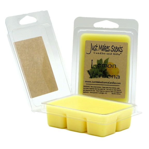 Lemon Verbena 2-Pack Soy Wax Melts Homemade -Just Makes Scents Candles & Gifts