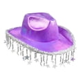 thumbnail image 4 of Western Hat Brimmed Cap Fringe Detail Lightweight Cloth Material for Adult Stage Performance Festival, 4 of 9