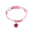 thumbnail image 6 of Adjustable Dog Bow Collar - Stylish Exquisite Heart Pendant, Cat Neck Strap, Pet Accessory, 6 of 8