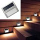 thumbnail image 2 of Luces solares para escalones, paquete de 12 luces solares para escaleras, iluminación para cercas al aire libre, luces solares para cubiertas, impermeables para escaleras, patios, porches, c, 2 of 5