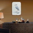 thumbnail image 5 of Vintage Blue Heron Wading in Water Metal Tin Sign, Coastal Watercolor Bird Nature Wall Decor Art Plaque for Bathroom Lake House Beach Home, 8x12 Inch, 5 of 7