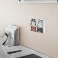 thumbnail image 5 of Yayeee Toggle Light Switch Wall Plate 2-Gang 4.56"x4.48" Decorative Outlet Cover, Black Chubby Cat, 5 of 7