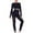 Black, variant on MIUOWANP Two piece Sets for Women Ladies Seamless Hollow Yoga Long Sleeve Yoga Suit Sports Fitness Running Yoga Set
