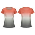 thumbnail image 5 of Womens Tops Gradient Tees Casual Women'S Summer Short Sleeve Round Neck T-Shirt Tops, 5 of 5