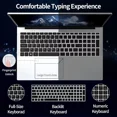thumbnail image 5 of 17.3" HD Windows 11 Laptop Computer Office 2024 Conference camera Intel N5095 8GB RAM 256GB SSD Support Backlit Keyboard Type-C interface Fingerprint, BT 5.0, 5 of 9