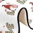 thumbnail image 6 of Dreamtimes Leopard Love Gnomes Hallway Runner Rug 2'x6' Kitchen Rug with Rubber Backing Mothers Day Heart Plaid Non Slip Entryway Rug Runner Washable Soft Area Rug for Hallway Bedroom Kitchen Decor, 6 of 6