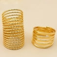thumbnail image 4 of Opvise 5Pcs Women Knuckle Rings Multi Circles Simple Adjustable Elasticity Finger Rings Jewelry Accessories, 4 of 8