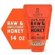 Nature Nate's Honey: 100% Pure, Raw, and Unfiltered Honey Pouch - 14 fl oz Gluten-Free Honey
