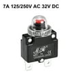 thumbnail image 3 of Unique Bargains Thermal Circuit Breakers 7A Push Button Reset Overload Protector Switch with Waterproof Cap 2 Pcs, 3 of 4