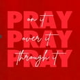 thumbnail image 6 of Wild Bobby, Pray On It Pray Over It Pray Through It Inspirational/Christian Unisex Graphic Hoodie Sweatshirt, Red, Small, 6 of 6