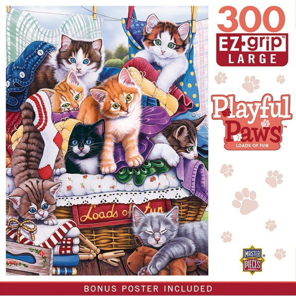 MasterPieces 300 Piece EZ Grip Jigsaw Puzzle - Loads of Fun - 18"x24"