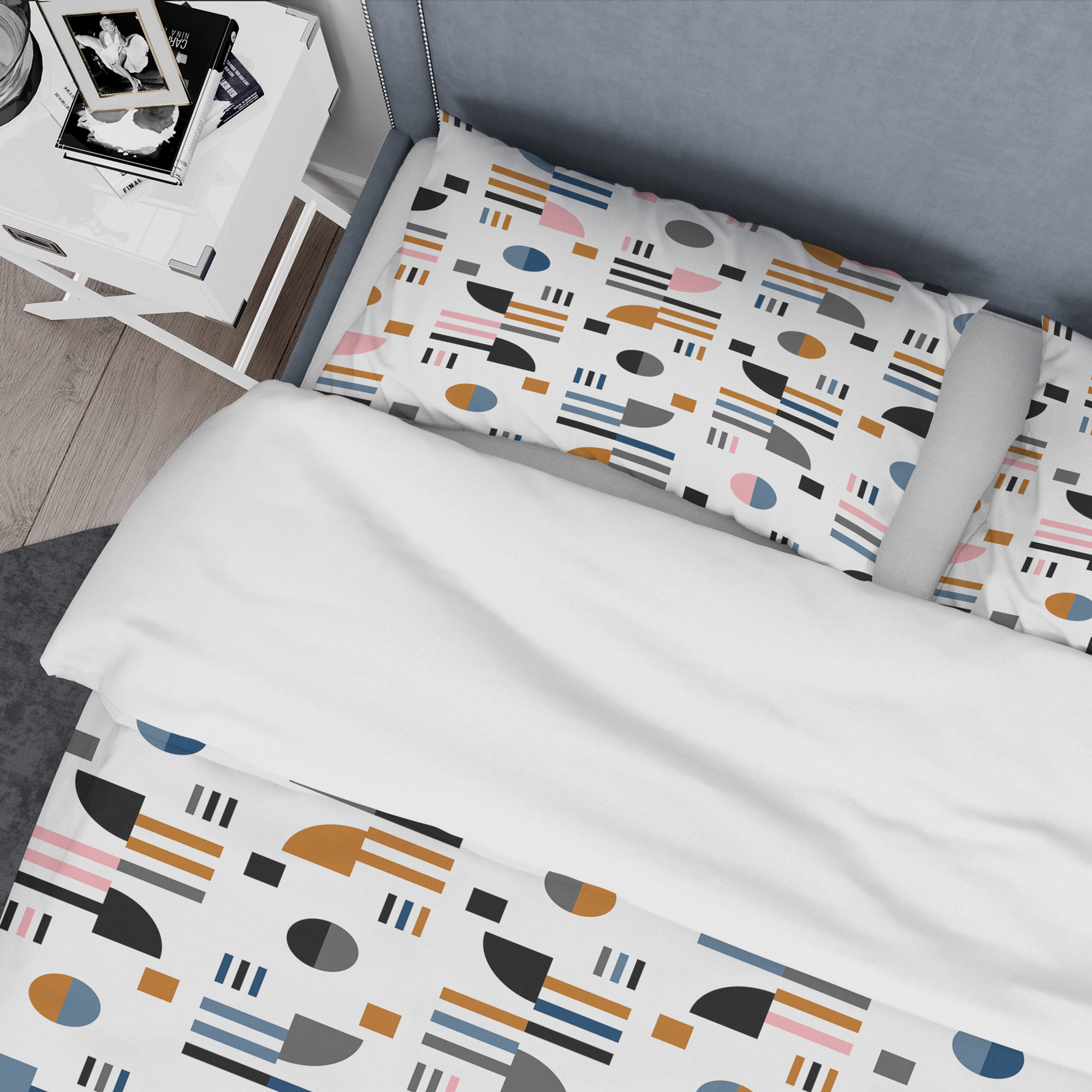 Designart 'Retro Abstract Design XI' Mid-Century Modern Duvet Cover Set