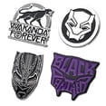 thumbnail image 2 of Marvel Comics Unisex Adult Black Panther Wakanda Forever Enamel Pin Set (4 Piece), Black/Violet, One Size, 2 of 3