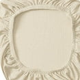 thumbnail image 2 of Elastic Office Chair Seat Covers Stretchable Chair Slipcover Cream, 2 of 8