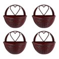 thumbnail image 4 of Flower Basket Wall Art 4Pcs Decorative Natural Style Indoor Use Wall Mounting, 4 of 5