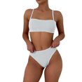 thumbnail image 2 of Blmnix Swimsuit for Women Tankini Swimsuits Two Piece Swimsuit Modest Swimsuits Swimwear White Boat Neck Tankinis Swimwear for Women,M, 2 of 6