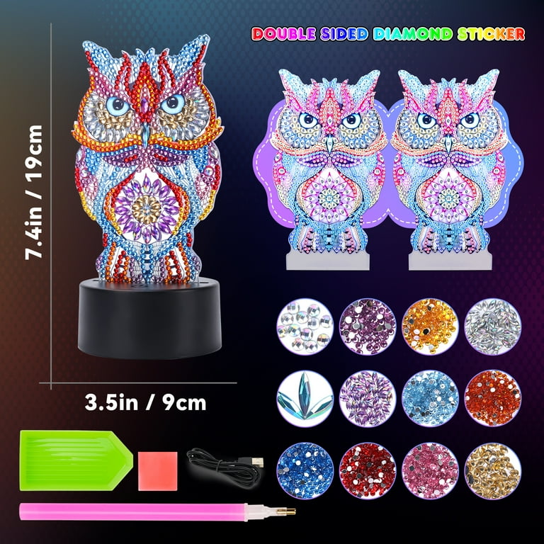 Diamond Painting Kits 3D Night Light for Kids Age 4-8, Art Craft