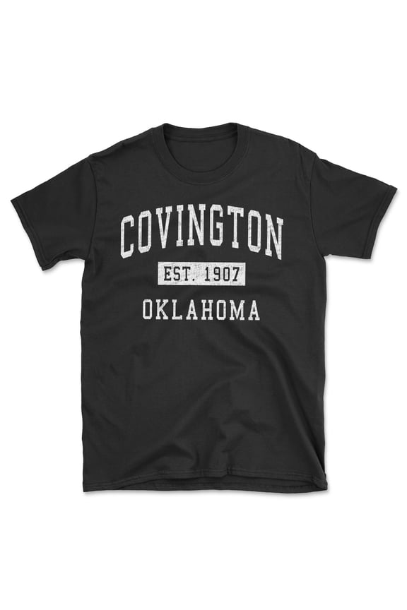 Covington Oklahoma Classic Established Men's Cotton T-Shirt