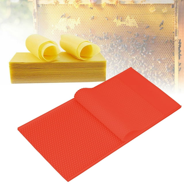 Molde de Hoja de Prensa de Cera de Abejas 2 uds Hojas de Cera de Abejas de 54mm Hojas de Base de Cera de Abejas para Hacer Velas Herramienta de Apicultura DIY 413x205 Cm ANGGREK Otros