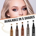 thumbnail image 3 of 4-Fork Tip Eyebrow Pen, Waterproof Brow Color for Natural Hair-Like Brows, Long-Lasting, 2ml, #01 Light Brown, 3 of 12