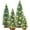 with Light, variant on Small Christmas Tree with Lights, Mini Christmas Tree Table Top Decorations, Desktop Miniature Pine Tree Xmas Holiday Decor, 4Pcs with Light