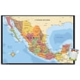 thumbnail image 1 of Map - Mexico Wall Poster, 22.375" x 34" Framed, 1 of 4