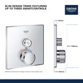 thumbnail image 6 of Grohe 29 163 Smartcontrol Single Function Thermostatic Valve Trim Only - White, 6 of 7