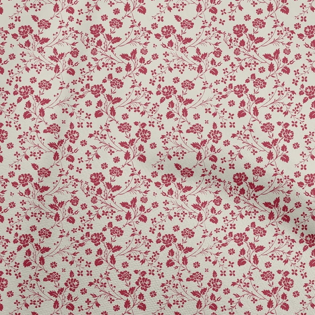 oneOone Viscose Jersey Beige Fabric Floral Craft Projects Decor Fabric Printed By The Yard 60 Inch Wide