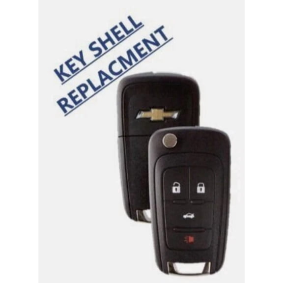 SHELL CASE For Chevrolet Flip Remote Key 2010-2017 4 Buttons