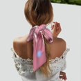 thumbnail image 5 of Sikiie Glittering Pink Bathtub Neck Scarf Printed Scarves Head for Women'S Fashion Satin Scarfs For Bag Hair for Dating, Travel, 5 of 6