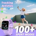 thumbnail image 4 of Kids Smart Watch 1.85" Upgrade - Fitness Tracker with Heart Rate Sleep Monitor Pedometer, 100+ Sports Modes, 12 Puzzle Games, Activity Tracker for Boys Girls Teens Aged 6-15 Outdoor Fun (Purple), 4 of 10