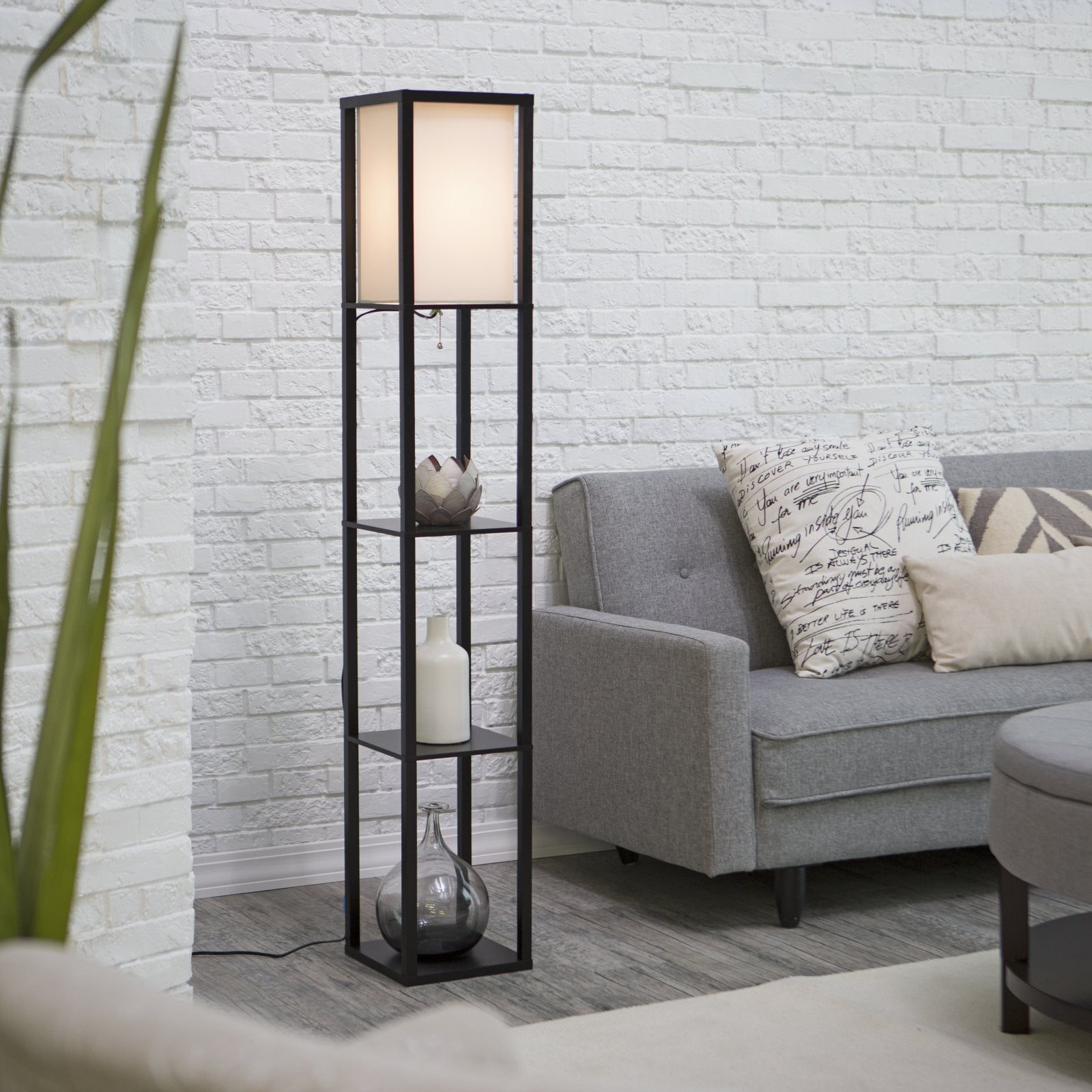 Adesso Lighting 3138 01 Wright Etagere Floor Lamp