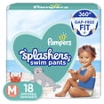 thumbnail image 1 of Pañales de natación Pampers Splashers, talla M, para niños pequeños, 18 unidades, 1 of 8
