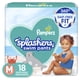 thumbnail image 1 of Pañales de natación Pampers Splashers, talla M, para niños pequeños, 18 unidades, 1 of 8