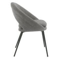 thumbnail image 5 of Millie Accent /Dinning Chair in Charcoal Fabric and Black Legs, 5 of 7