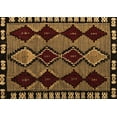 thumbnail image 1 of Ahgly Company Indoor Rectangle Abstract Brown Modern Area Rugs, 8' x 10', 1 of 4