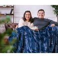 thumbnail image 2 of Chanasya I Love You Gift Throw Blanket- Sherpa Microfiber Unconditional Love Together Forever Anniversary Gift Throw- for Women Men Girlfriend Boyfriend Husband Wife (50x65 Inches) - Blue Blanket, 2 of 3