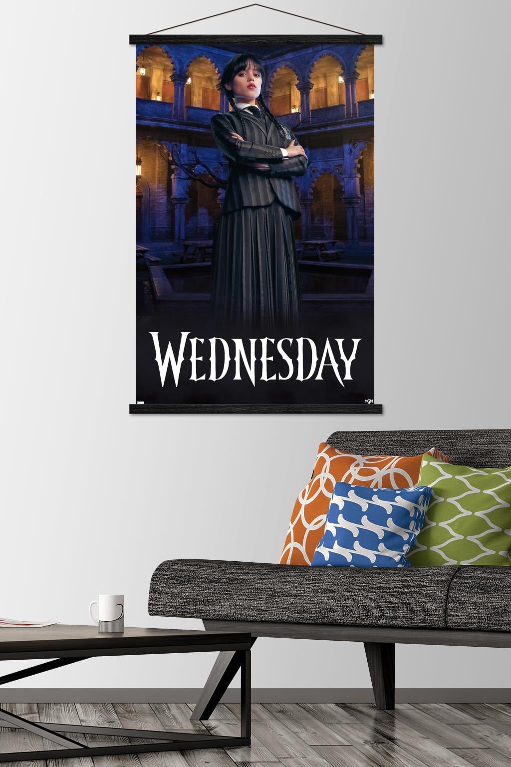 Wednesday - Portrait Wall Poster with Magnetic Frame, 22.375" x 34"