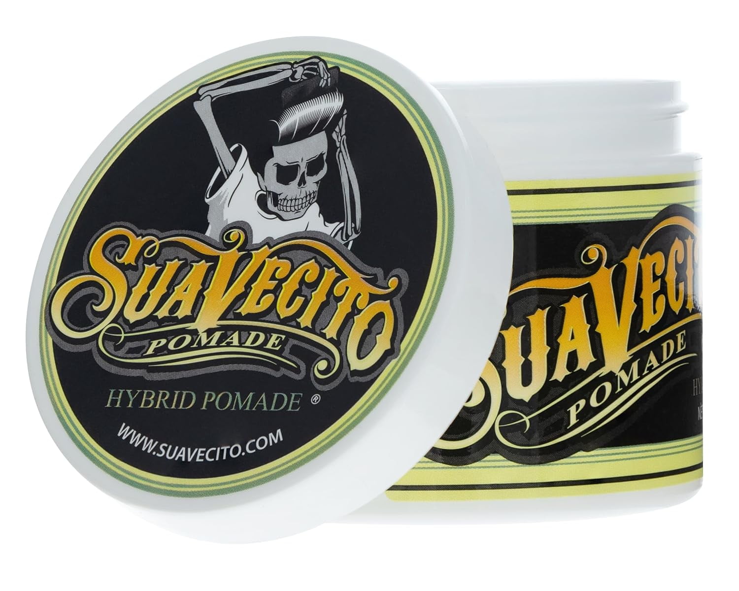 Suavecito Hybrid Pomade, Medium Hold, High Shine, Reworkable