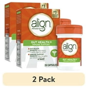 (2 pack) Align Probiotic, Gut Health + Immune Support Probiotic, Probiotics for Women and Men, Probiotics for Digestive Health and Immune Health, #1 Doctor Recommended Brand, 28 Capsules