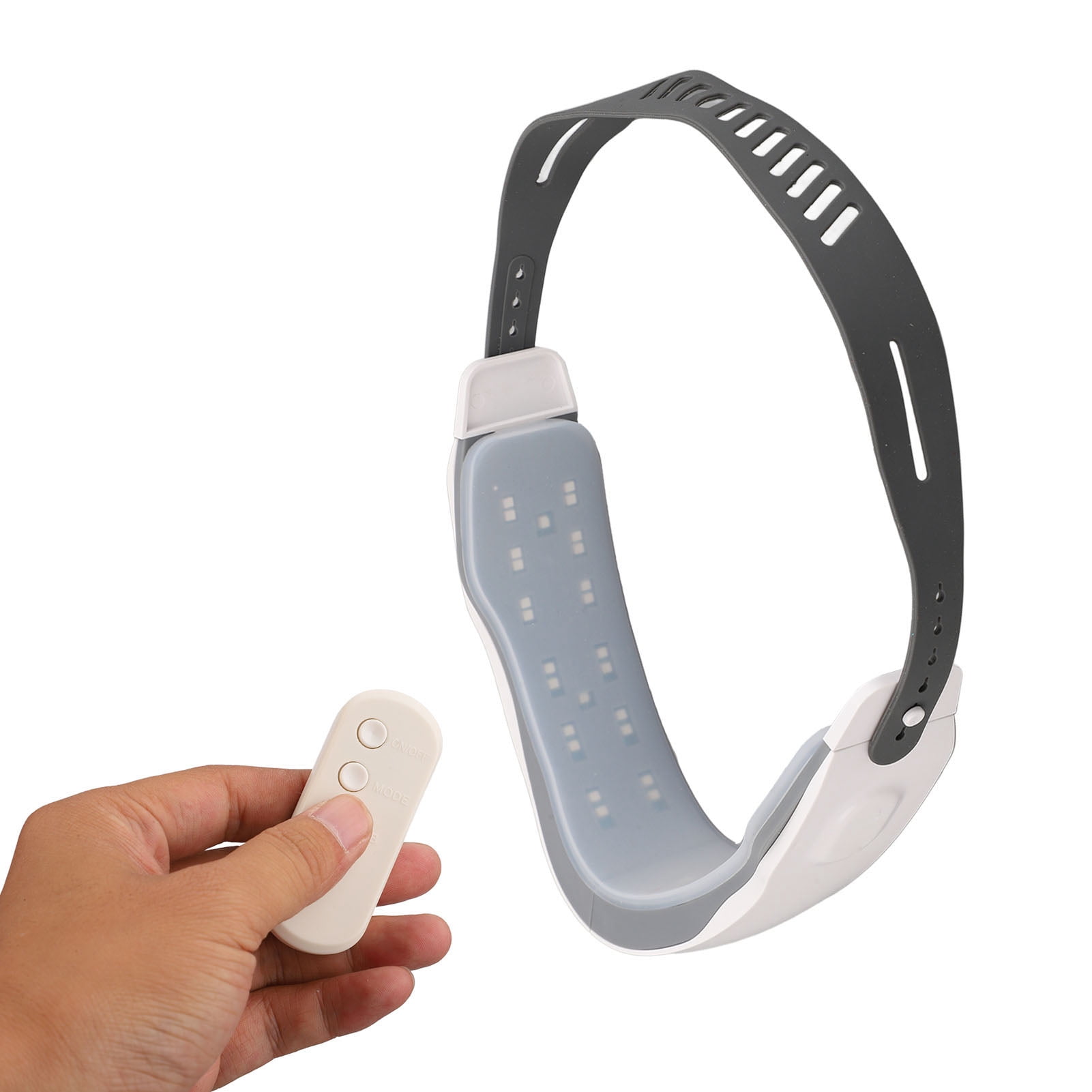 BOKYAN V Face Lifting Machine Microcurrent Skin Toning Device with Red Blue Light Therapy Cellulite Massager Facial Vibration for Double Chin Reduction Jawline Tightening and Face Lift Belt Included