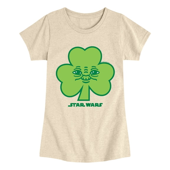 Star Wars - Yoda Shamrock Fitted Short Sleeve Graphic T-Shirt