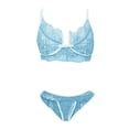 thumbnail image 4 of Lindreshi Sexy Lingerie for Women Set Women's Lace Sexy Three-Point Gathered Lace Female Sexy Lingerie Suit, 4 of 6