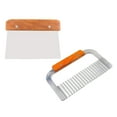 thumbnail image 2 of Rongfmy MagiDeal 2 Sets Stainless Steel Wavy & Straight Soap Mold Loaf Potato Cutter Tools, 2 of 9