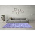 thumbnail image 3 of Ahgly Company Indoor Square Abstract Blue Modern Area Rugs, 5' Square, 3 of 4